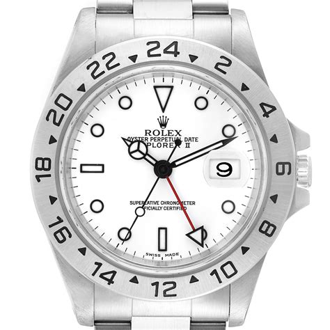 rolex explorer 2 white|Rolex explorer 2 40mm white.